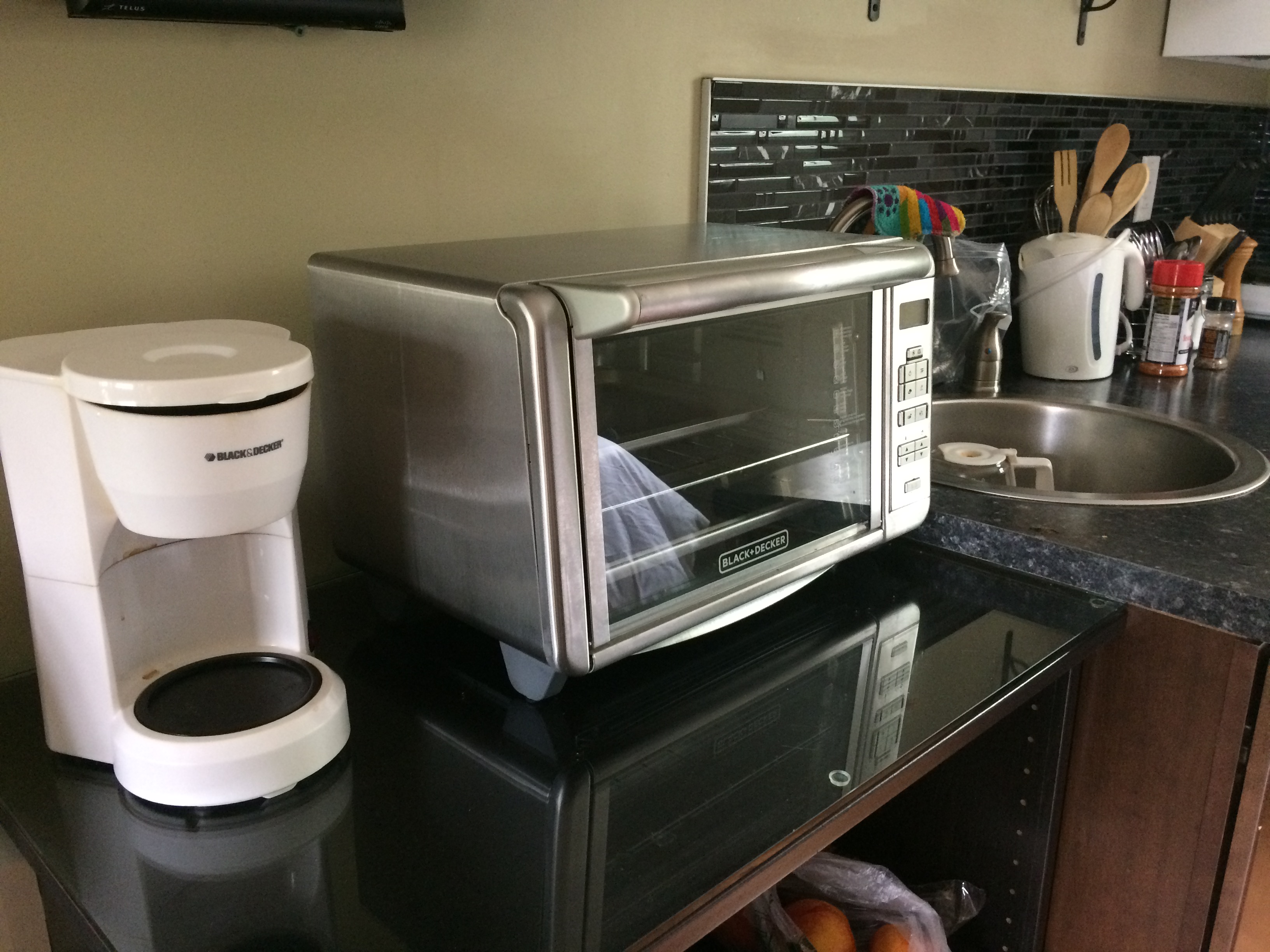Emmy Cottage toaster over coffee maker